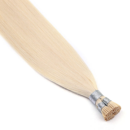 I Tip Pre Bonded Hair Extensions 100% Real Human Hair Platinum Blonde #60