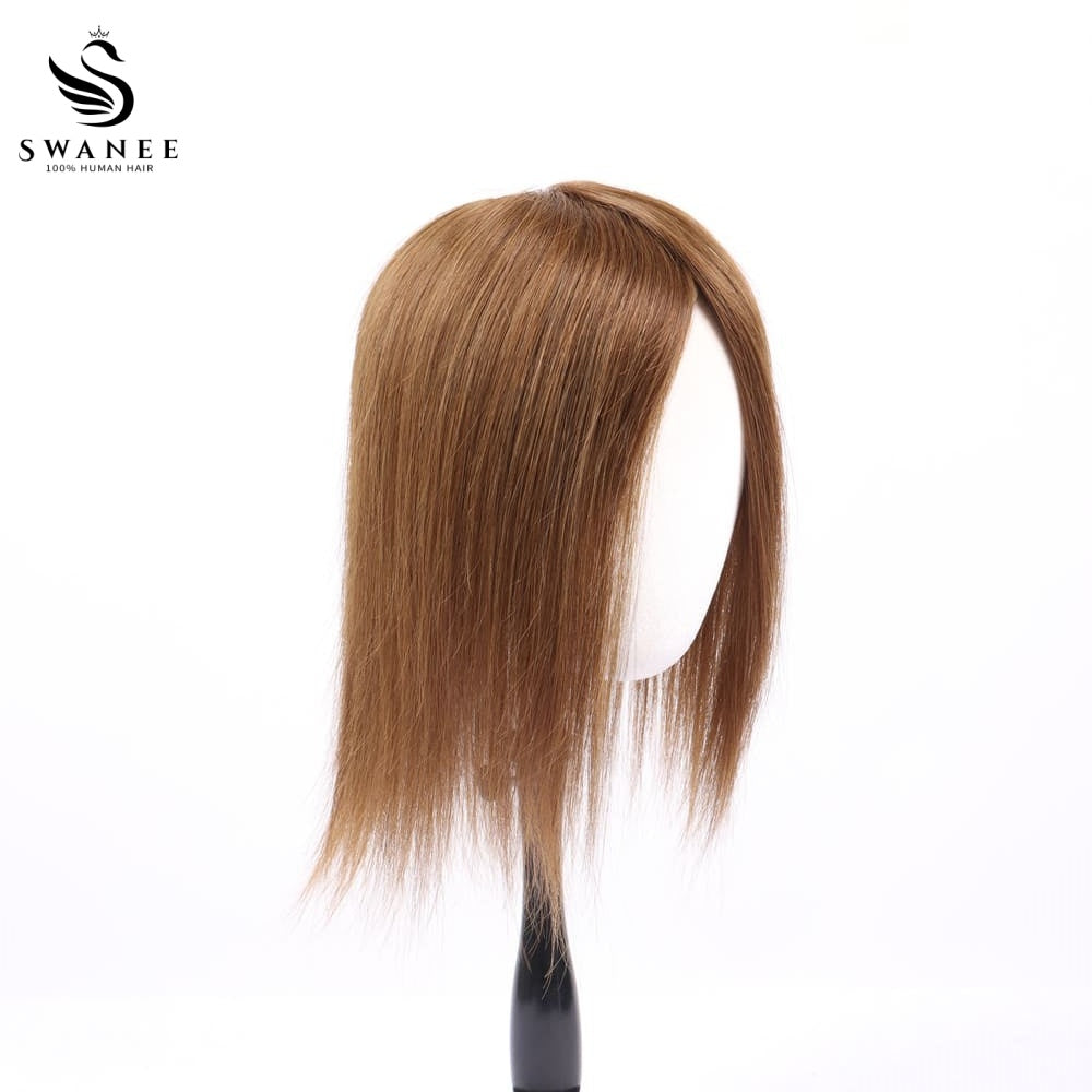 11x17cm Mono Base Human Hair Topper Hairpiece For Women #2