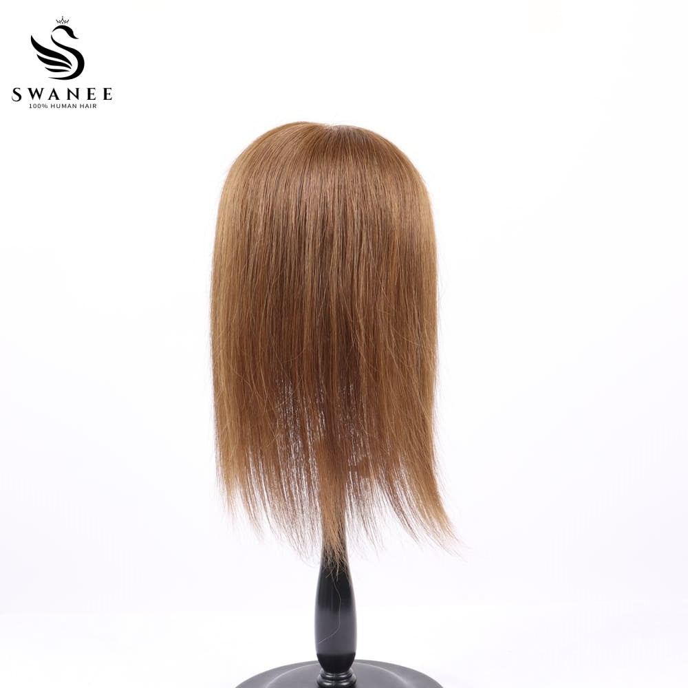 11x17cm Mono Base Human Hair Topper Hairpiece For Women #2