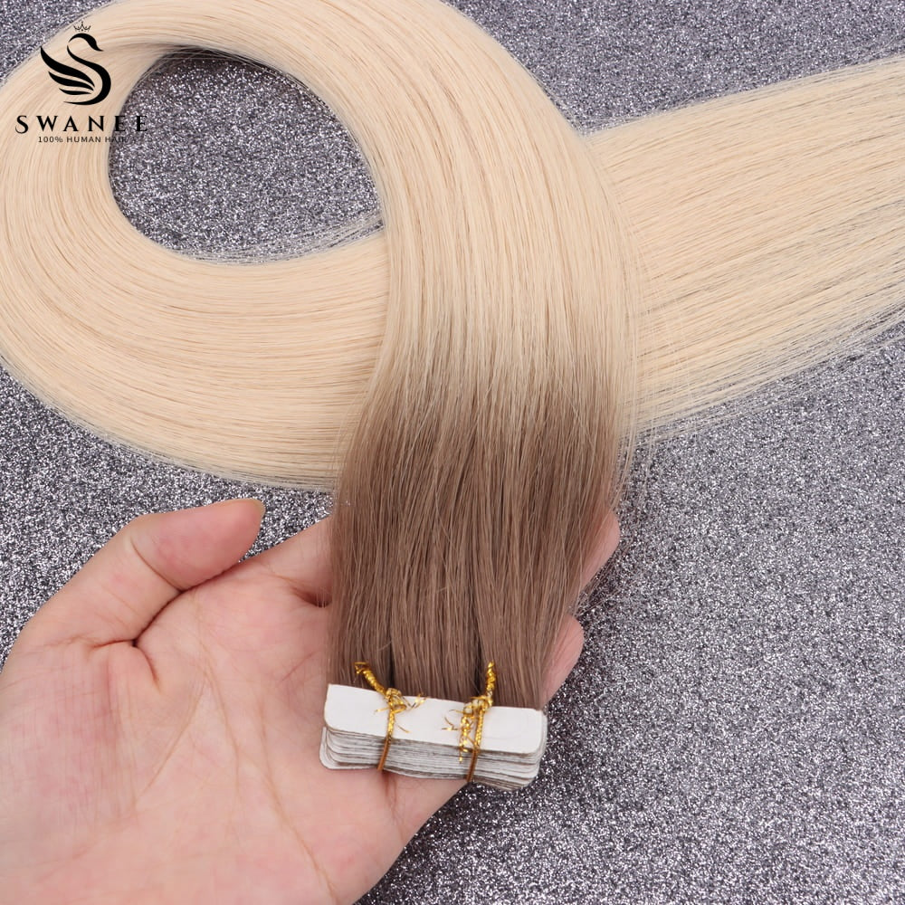 Virgin Hair Machine Weft Extensions 100% Human Hair #T5/55