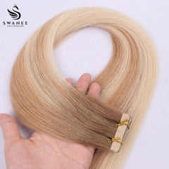 Virgin Hair Machine Weft Extensions 100% Human Hair #T8/14/60
