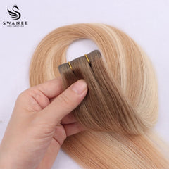Virgin Hair Machine Weft Extensions 100% Human Hair #T8/14/60