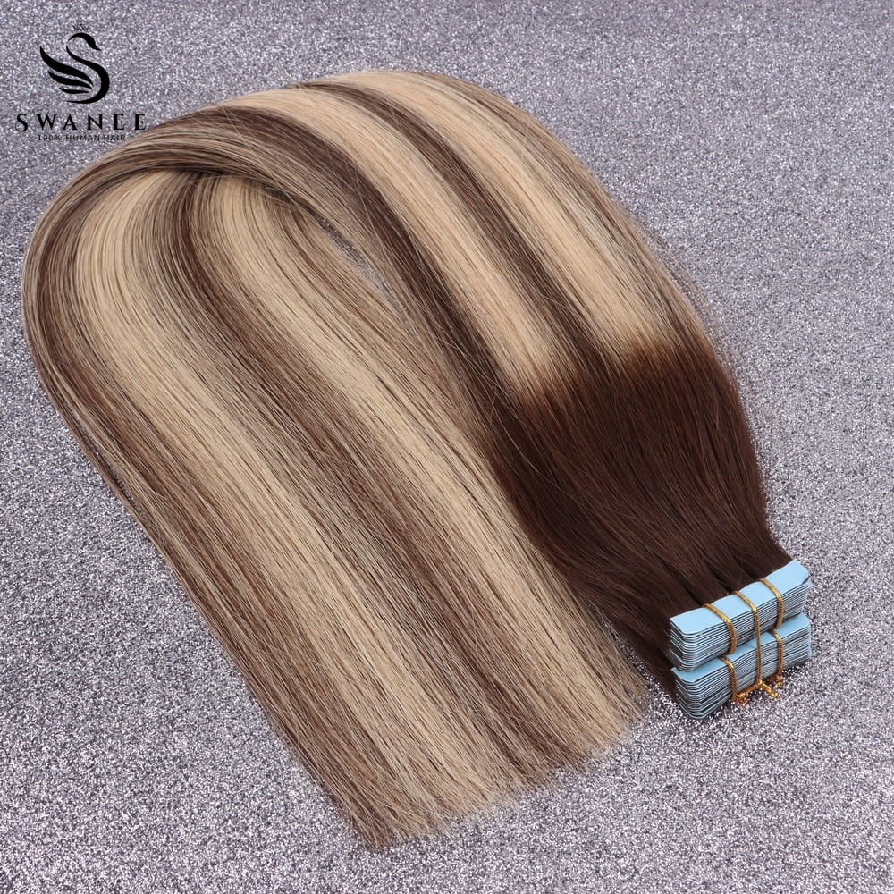 Virgin Hair Machine Weft Extensions 100% Human Hair #B2/18