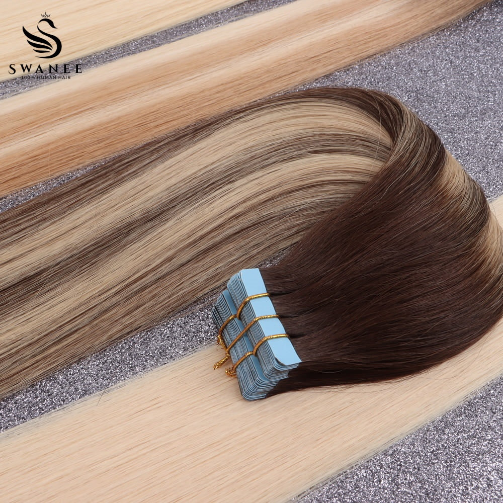 Virgin Hair Machine Weft Extensions 100% Human Hair #B2/18