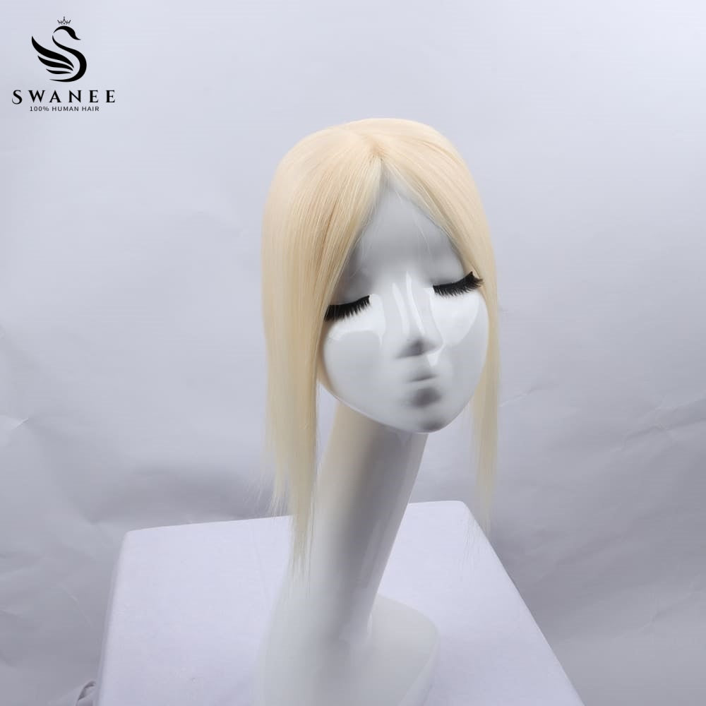 9x11cm Mono Base Human Hair Topper Hairpiece For Women #60