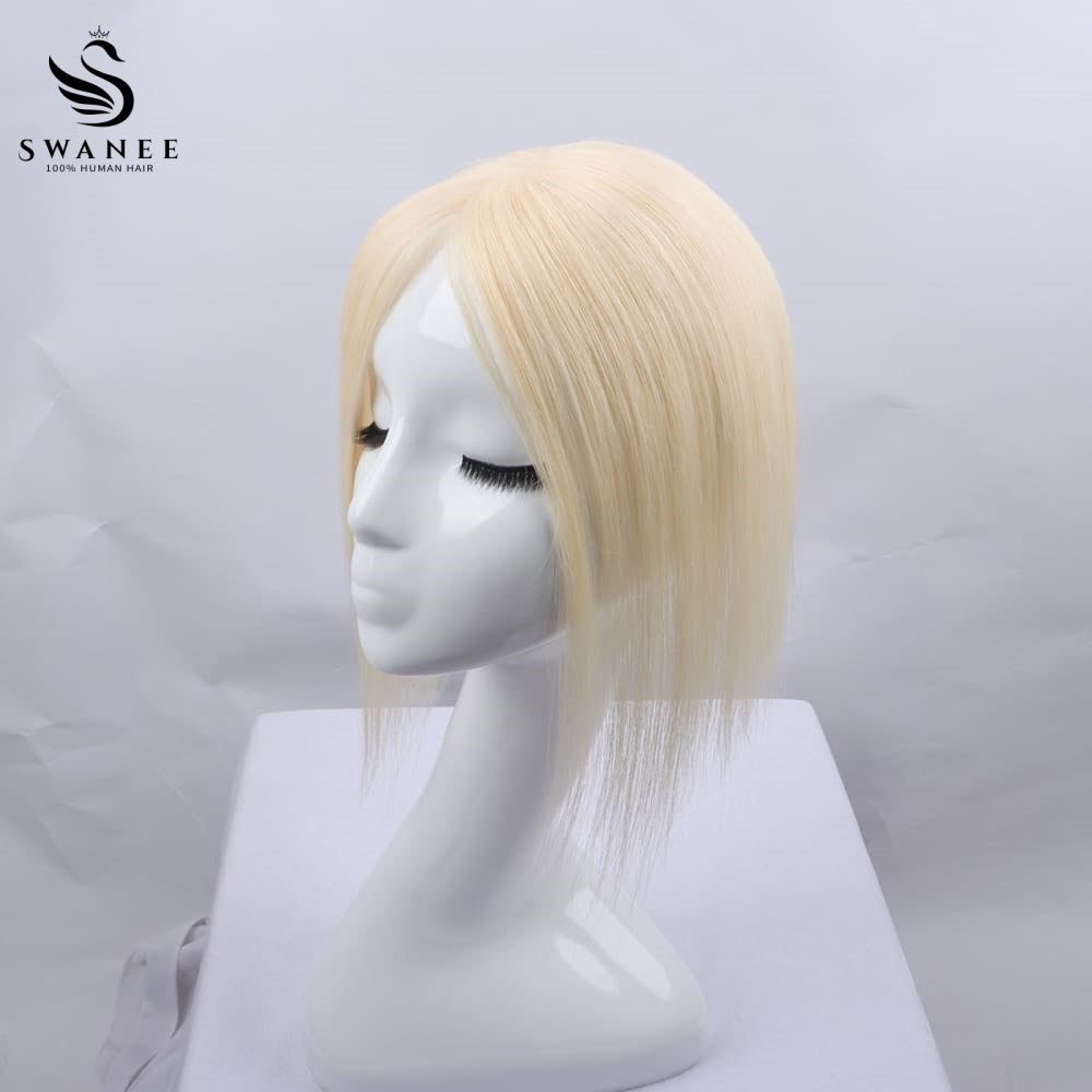 9x11cm Mono Base Human Hair Topper Hairpiece For Women #60