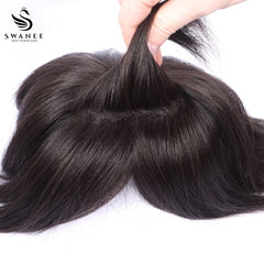 19x20cm Mono Base Human Hair Topper Hairpiece For Women Nature Black #1B