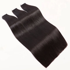 Slim PU Tape In Hair Extensions 100% Remy Human Hair Natural Black