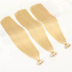 PU Tape In Hair Extensions #613 Blonde Color Tape Hair
